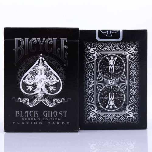 New Ellusionist Black Ghost Deck Bicycle Second Edition Playing Cards